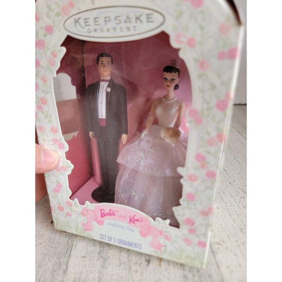 Hallmark Barbie Ken wedding day ornament Xmas vintage - Picture 4 of 8